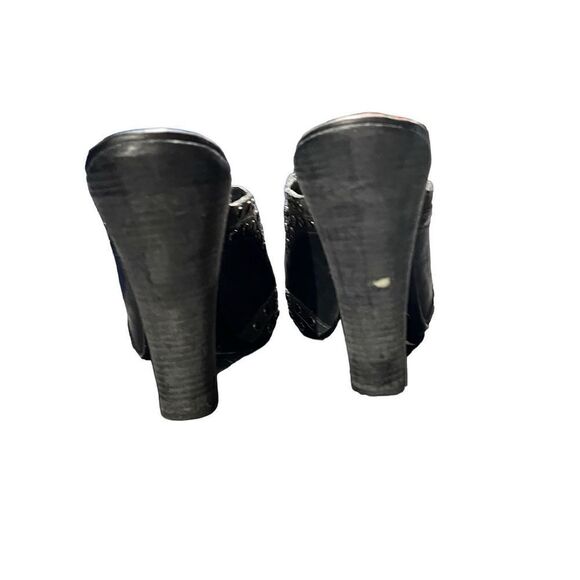 Cole Haan G Series Nike Air Studded Black & Gray Leather Mules Size 8 - Picture 4 of 5